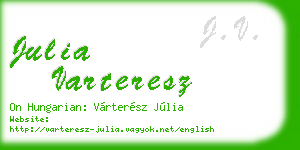 julia varteresz business card